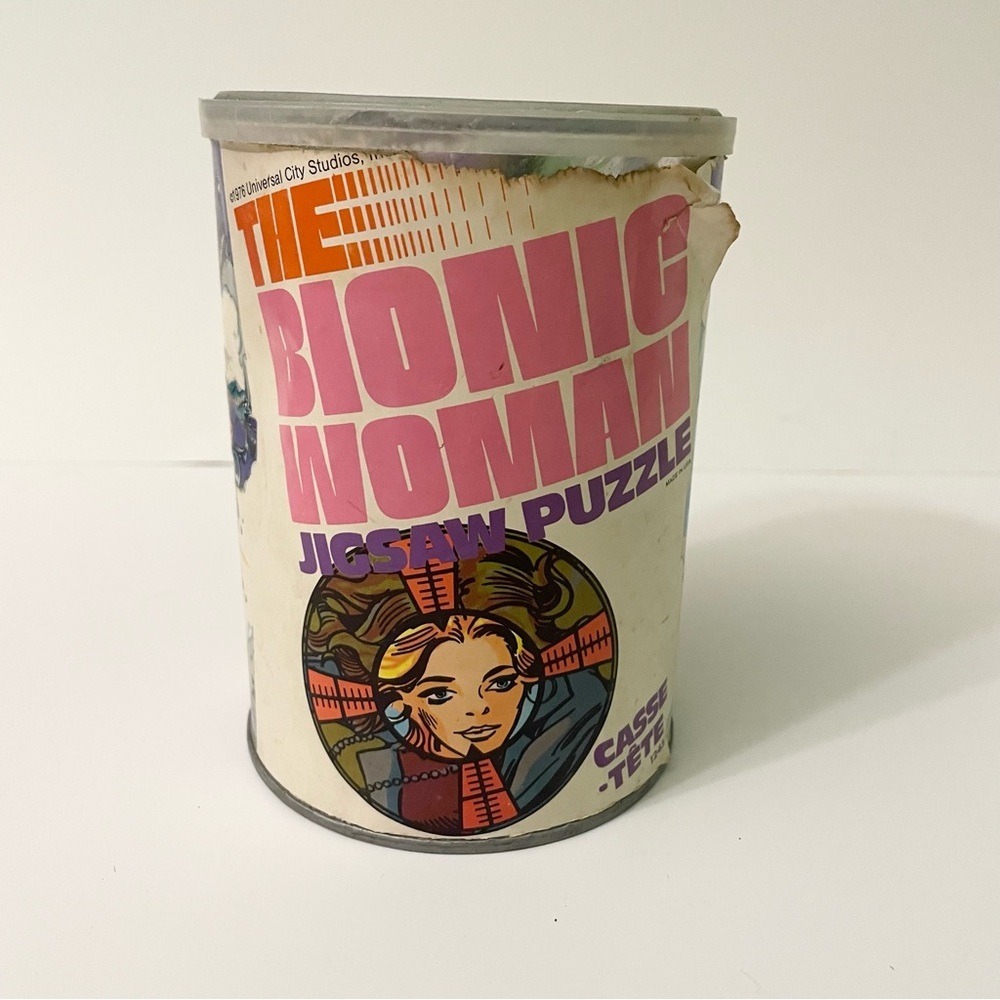 Vtg 1970s Bionic Woman TV Show Puzzle Toy As Is